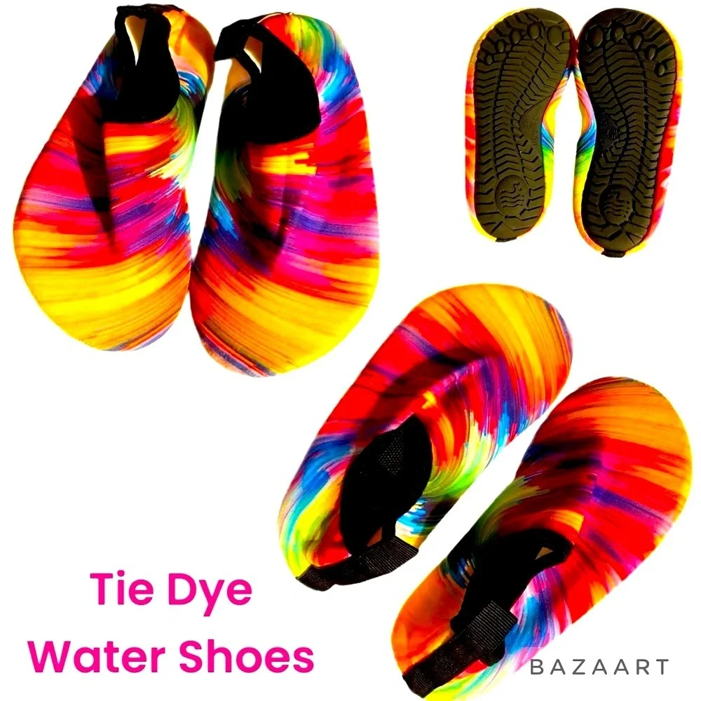 EUC Kids Water Shoes, Tie Dye, Unisex, Sz 12.5, 13, EU30, EU31, Like new​